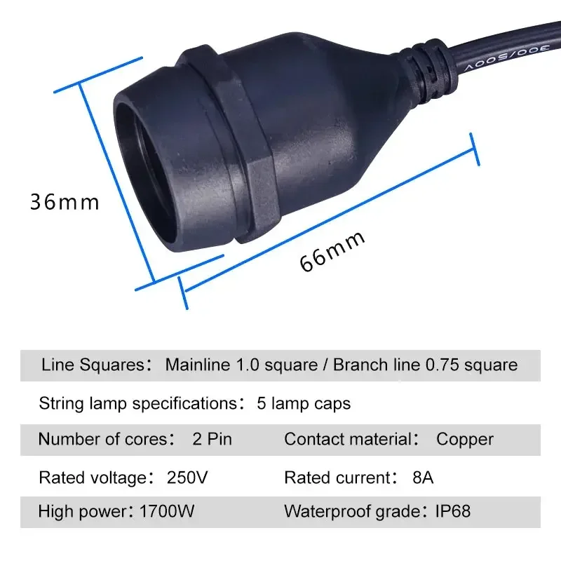 ที่ใส่ไฟฉายคาดศีรษะเกลียว E27ก - Outdoor Power Strip Weatherproof บทวิจารณ์และราคา