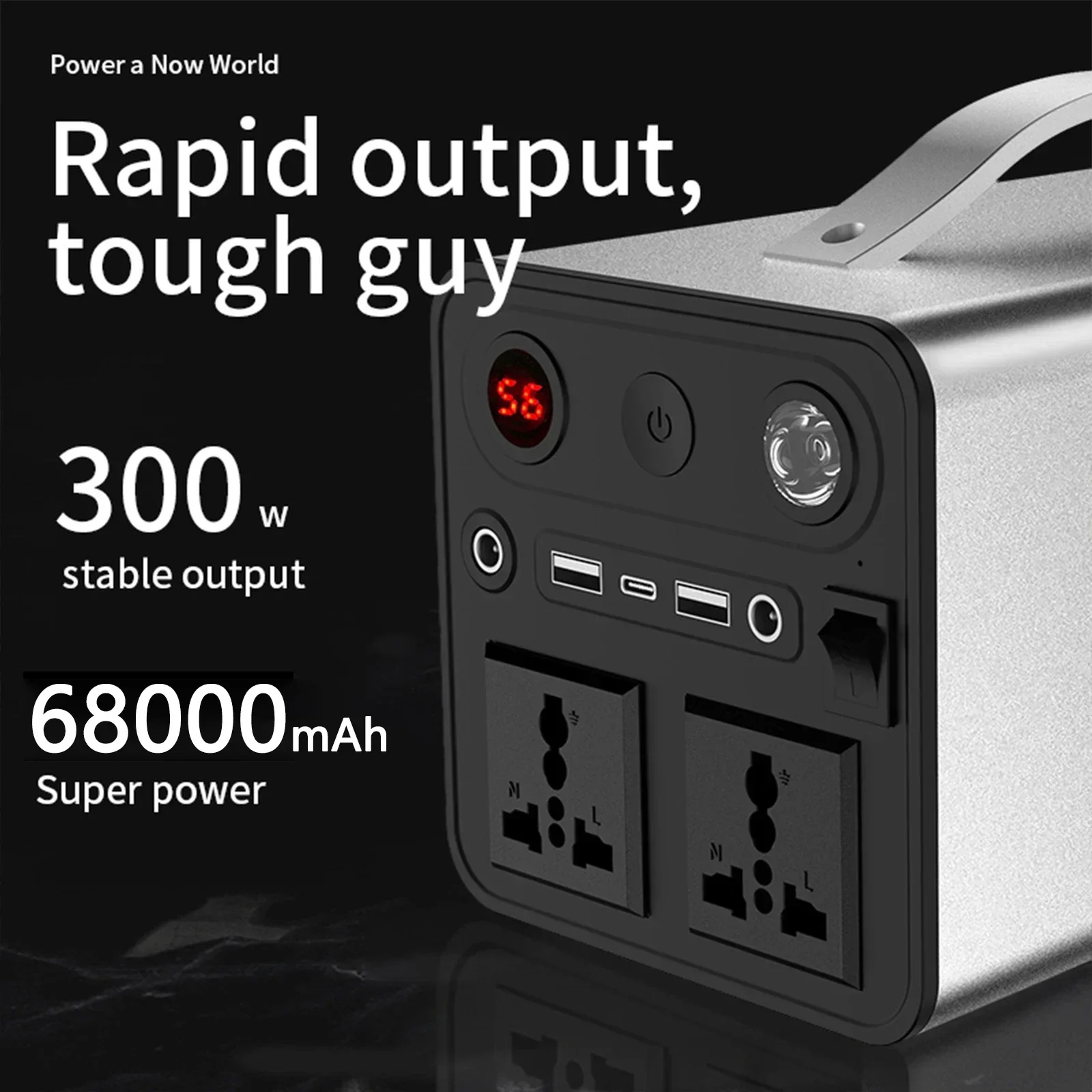 PURFIELD แบบพกพา 68000mAh 300W - Ac Outdoor Power บทวิจารณ์และราคา