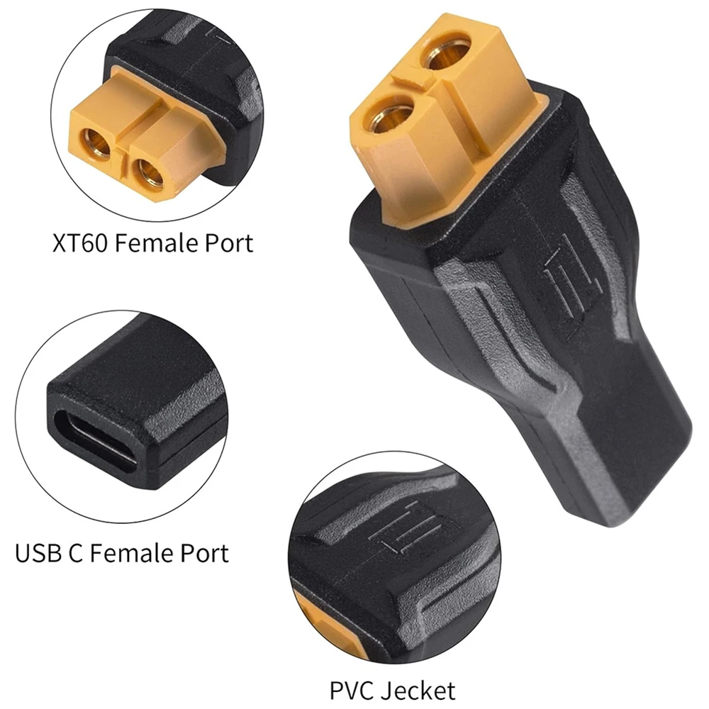 USB C ถึง XT60 อะแดปเตอร์แปลง  - Outdoor Power Adapter Usb C บทวิจารณ์และราคา